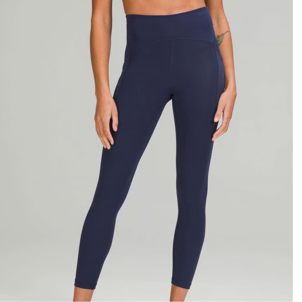 Lululemon Power Thru High Rise Tight 25" Blue